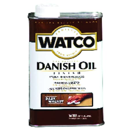 Watco Watco Transparent Dark Walnut Oil-Based Danish Oil 1 qt 242220
